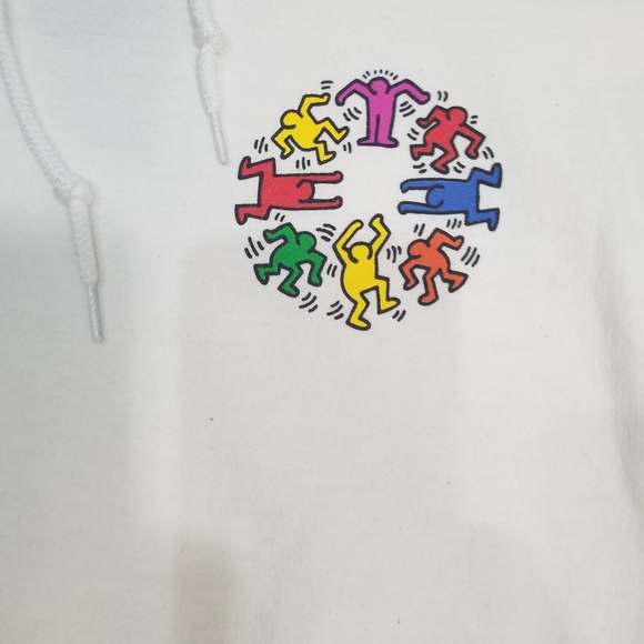 Keith Haring Dancing People Hoodie - Picture 3 of 5